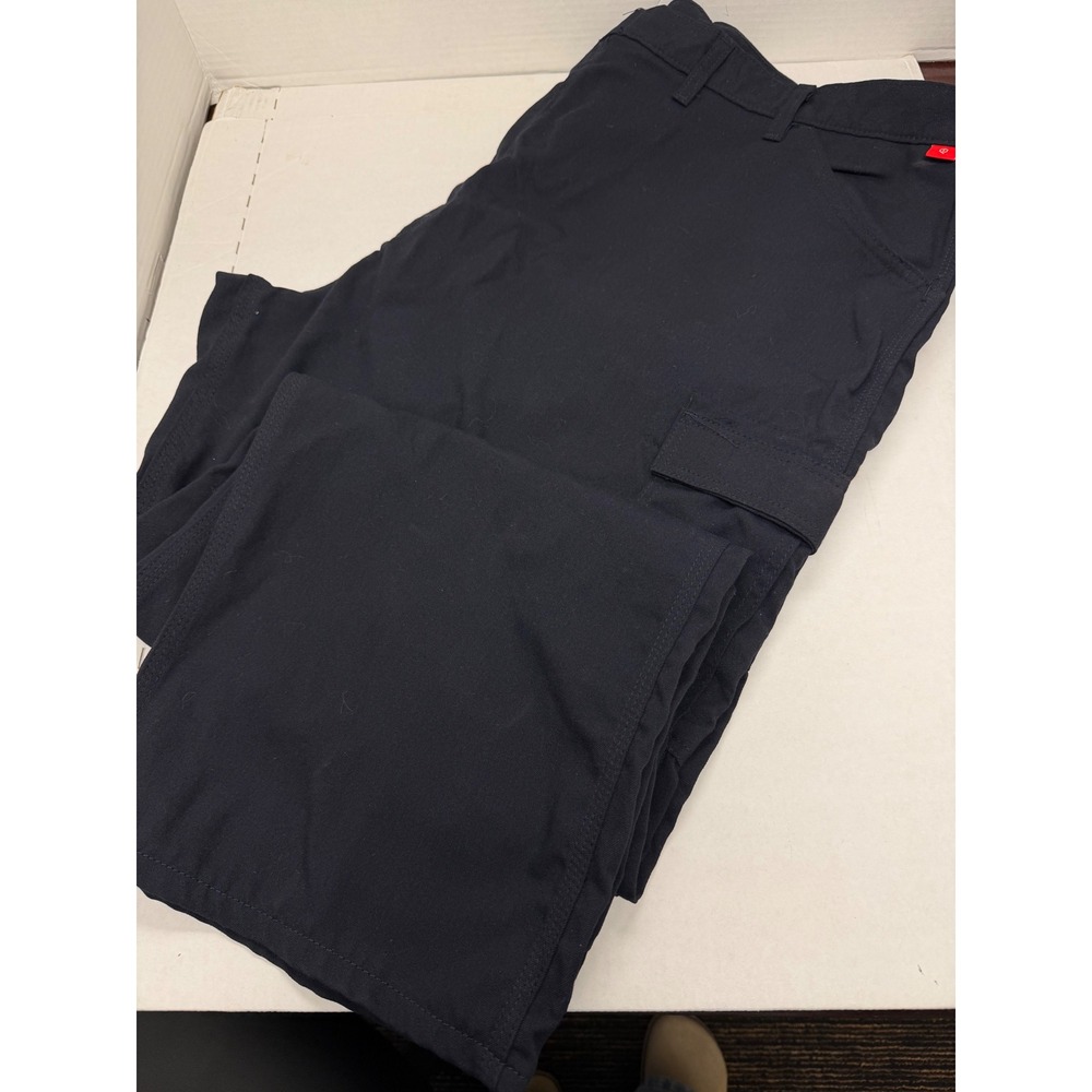 Bulwark FR iQ Series Black Flame Resistant Cargo Pants QP18NV3 Mens 52x37